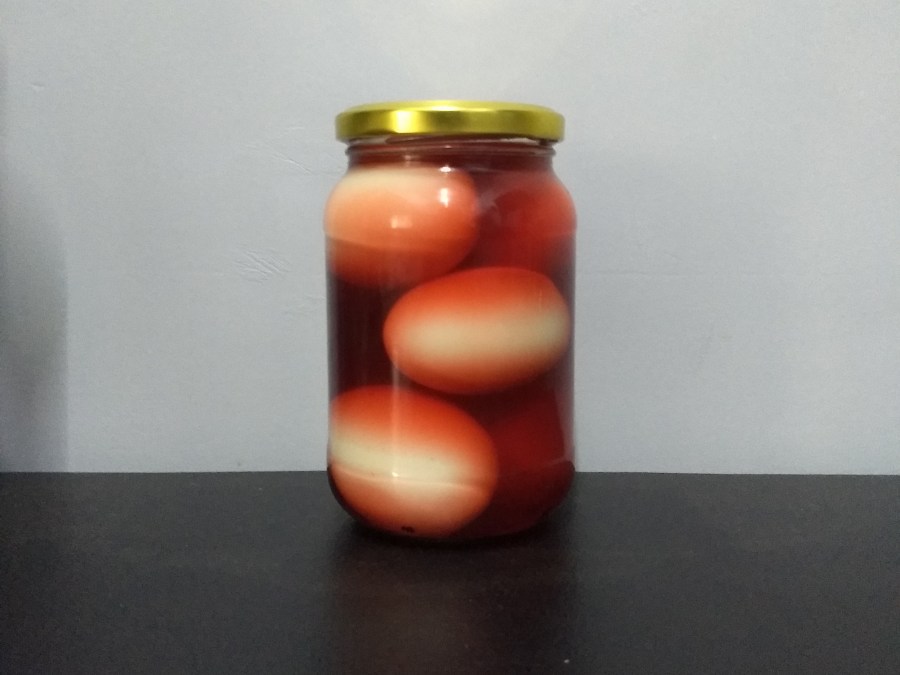 Eggs in a jar